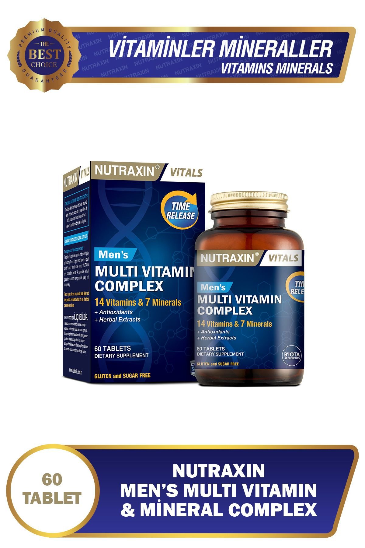 Nutraxin Men`s Multi Vitamin Complex 60 Tablet