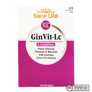 New Life GinVit-Lc L- Carnitine 30 Film Tablet