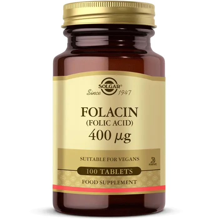 Solgar Folic Acid(Folik Asit) (Folacin) 400 mcg