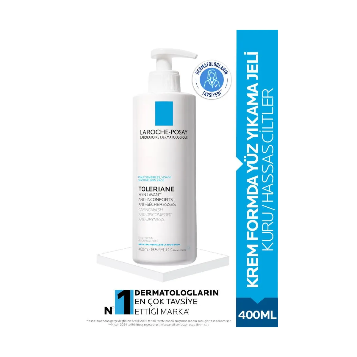 La Roche Posay Toleriane Caring Wash Nemlendirien Temizleyici Jel 400 ml