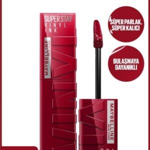 Maybelline New York Super Stay Vinyl Ink Uzun Süre Kalıcı Likit Parlak Ruj 55 Royal