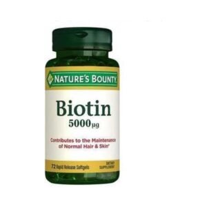 Nature`s Bounty Biotin 5000 mcg 72 Kapsül