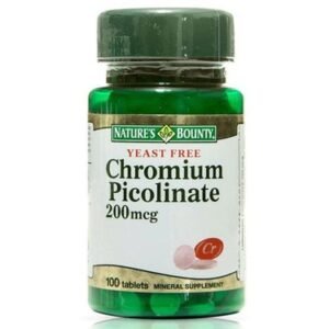 Nature’s Bounty Chromium Picolinate 200 mcg 100 Tablet