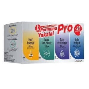 Ocean Formunu Yakala 4`lü Set 30 Kapsül - Bromelain + Krom Pikolinat + Çörek Otu Yağı + Bigflor Probiyotik