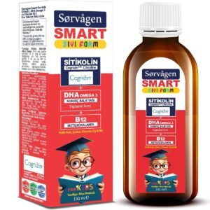 Sorvagen Smart Kids Sıvı Form Sitikolin Dha Omega 3 Norveç Balık Yağı ve B12 150 ml
