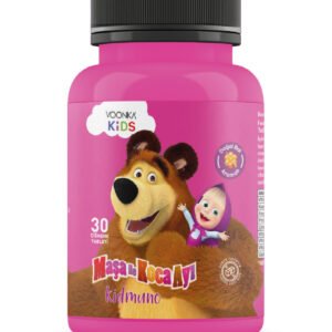 Voonka Kids Maşa İle Koca Ayı Kidmuno 30 Çiğneme Tableti