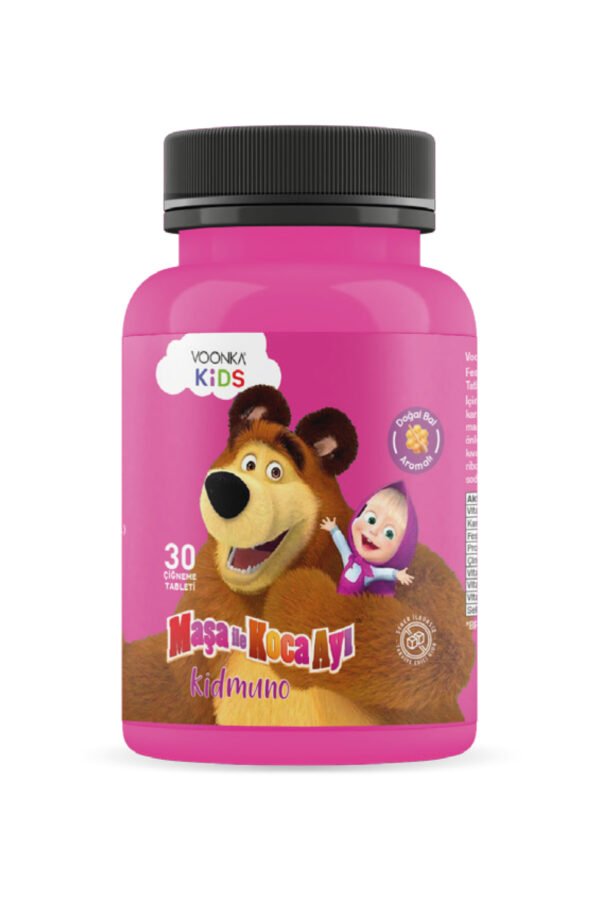 Voonka Kids Maşa İle Koca Ayı Kidmuno 30 Çiğneme Tableti