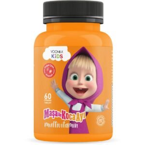 VOONKA Kids Maşa İle Koca Ayı Multivitamin Çilek Aromalı