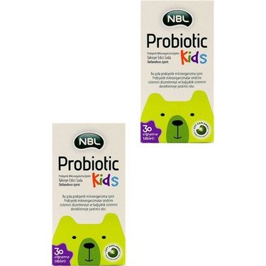 NBL Probiotic Kids 30 Çiğneme Tableti 2’li Kofre
