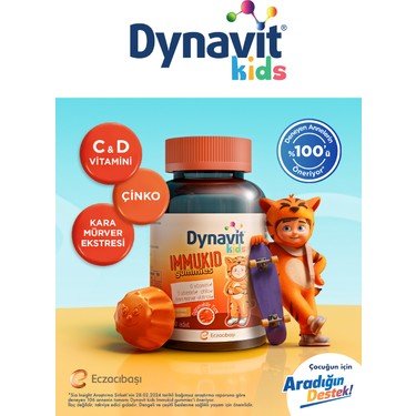 Dynavit Multi Daily Kids Gummy 30 Çiğneme Şekerlemesi - Görsel 2