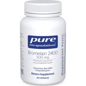 Pure Encapsulations 500 mg Bromelain İçeren Takviye Edici Gıda 60 Kapsül
