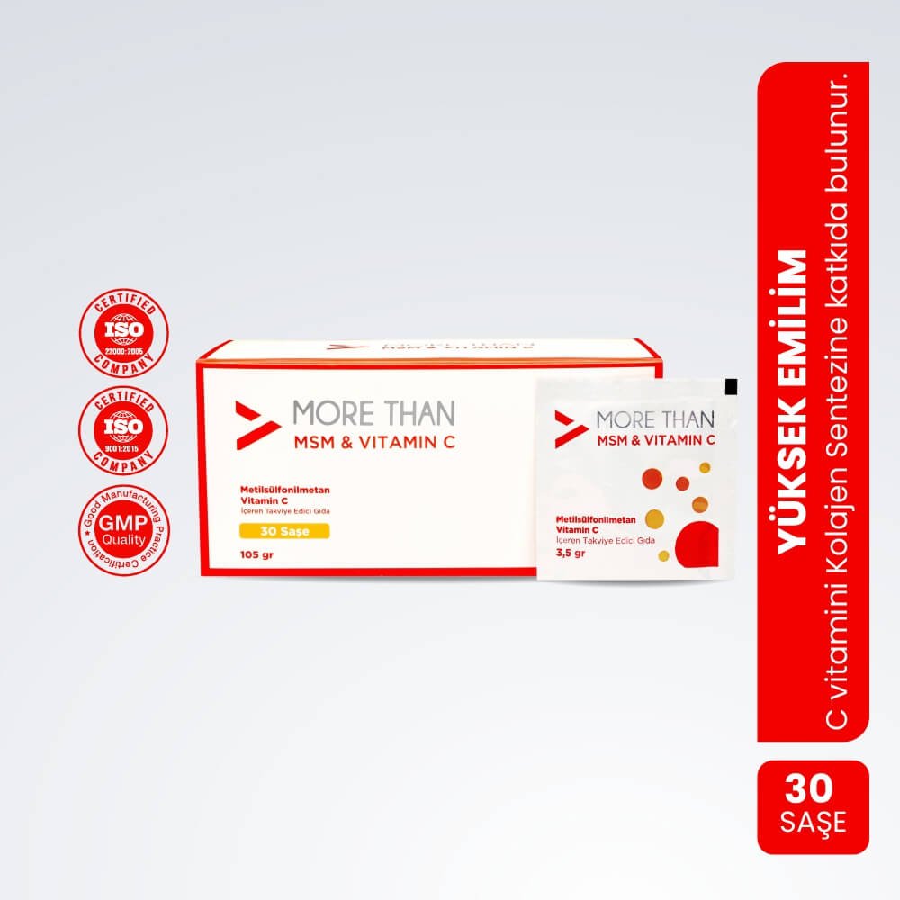 More Than MSM & Vitamin C 30 Saşe 105 gr 2 ADET - Görsel 2