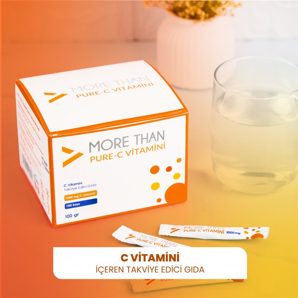 More Than Pure C 1000 mg 100 Saşe 2 ADET - Görsel 2