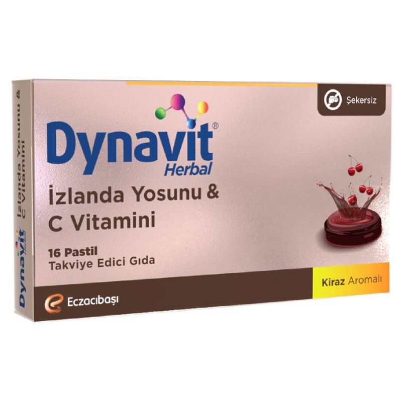 Dynavit Herbal İzlanda Yosunu & Vitamin C 16 Pastil