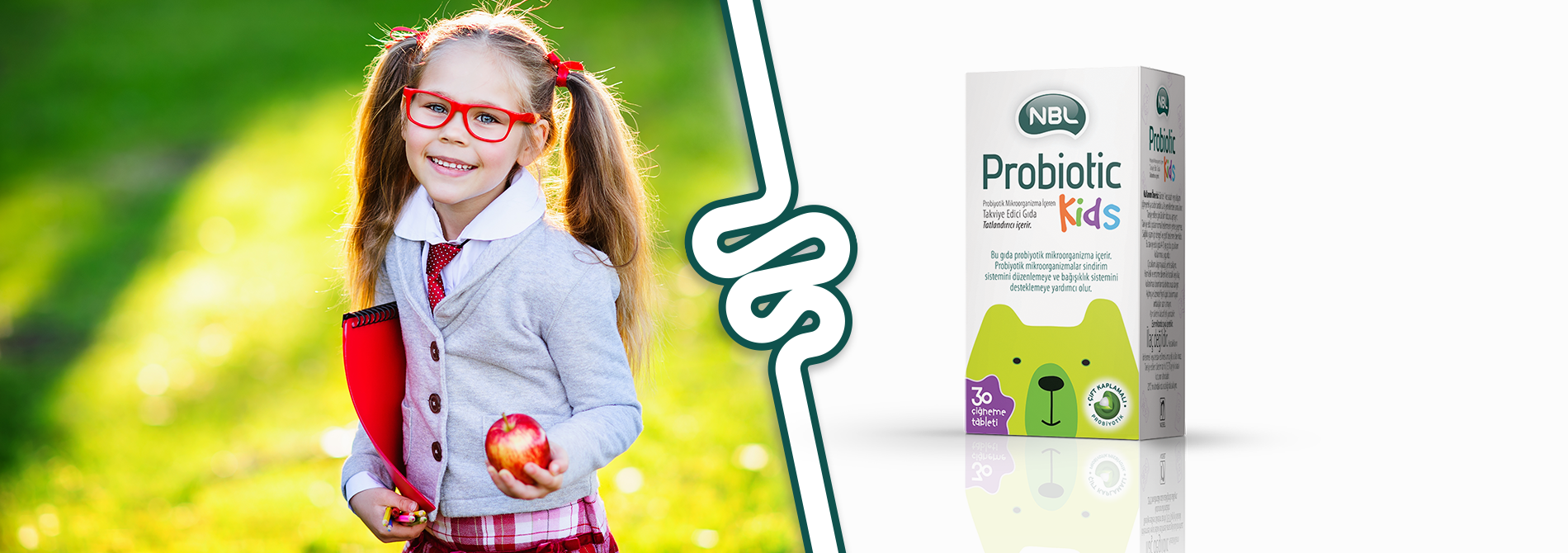 NBL Probiotic Kids 30 Çiğneme Tableti 2’li Kofre - Görsel 3