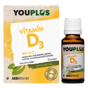 Youplus Vitamin D3 400IU Oral Sprey 20 ml