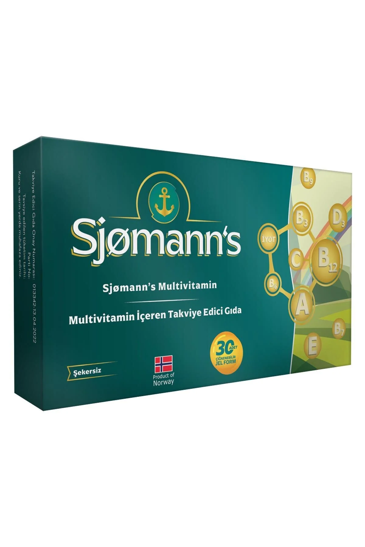 Sjomann`s Multivitamin Çiğnenebilir Jel 30 Tablet