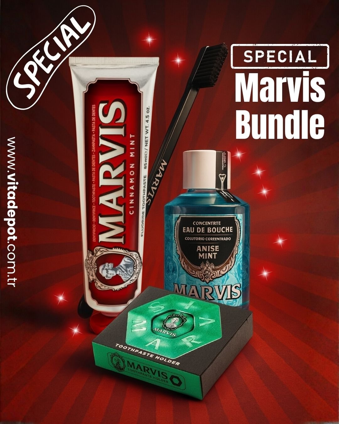 Marvis Cinnamon Mint Diş Bakımı