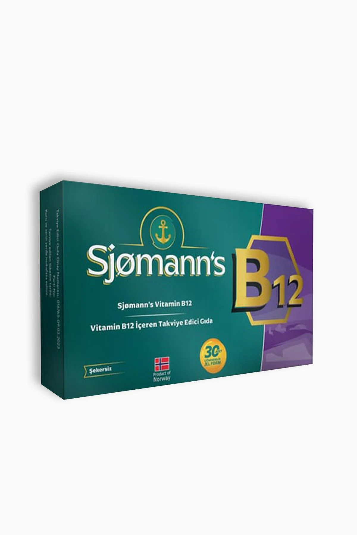 Sjomann`s B12 Çiğnenebilir Jel 30 Tablet